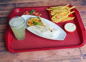 Zinger Spicy Crunchy Cheese Tortila Wrap + Mango Lime + Fries