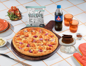 Tandoori Paneer Pizza [Big 10"]+ Chocolava+ Nac...