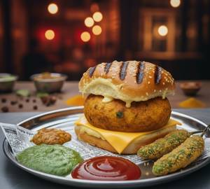 Cheese Grilled Vada Pav