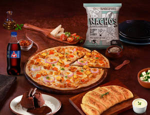 Smoky Paneer Pizza [10" Big] + Chocolava + Nach...