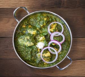 Palak methi saag with tadka