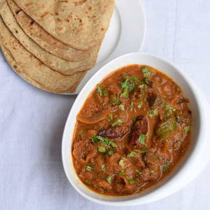 Muhsroom Kadhai + 2 Tandoori Roti