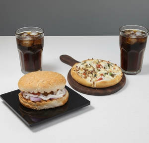 OneBite Mega Combo - 1 Amazing Burger, 1 Classic Pizza (Large), 2 Coke