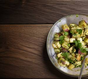 Matar paneer chaat
