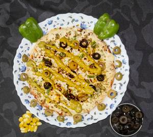 Deluxe veggies pizza [with mint flavour fresh] [7 inches]