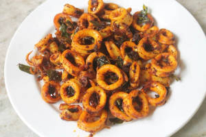 Squid Tawa Fry