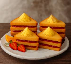 Bread Butter Jam Cheese Sandwich (3 Layer)