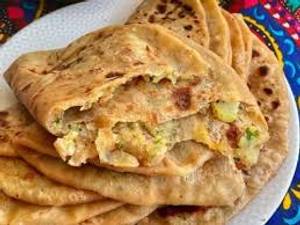 Aloo butter paratha
