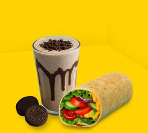 Oreo Milk shake + veggie roll combo                                  