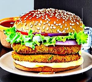 Veg aloo tikki burger