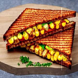 Corn peri peri sandwich veg