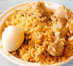Chicken Biryani with Boiled Egg