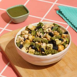 Basil Pesto Pasta Cottage Cheese Salad [immunity Booster]