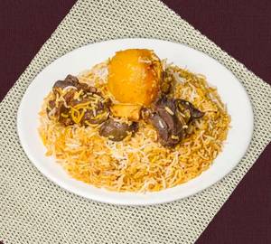 Special Mutton Biryani [2 Piece Mutton 1 Piece Egg And Salad]