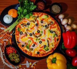 Jalapeno And Black Olives Pizza [6 Inches]