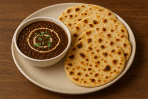 Dal Fry With 4 Tandoori Rotti