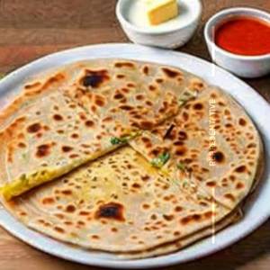 Paneer cheese paratha