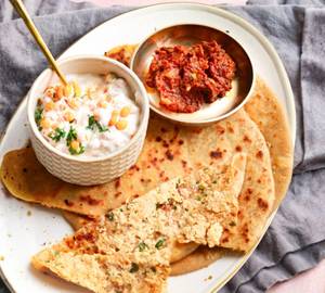 Paneer paratha combo