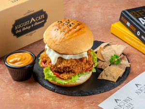 Parmigiana Fried Chicken Burger