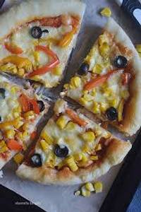 Corn and corn pizza