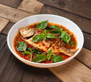 Spicy basil fish