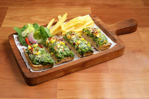 Open Corn & Cheese Sandwich
