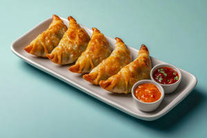 Fried Veg Corn Cheese Momos