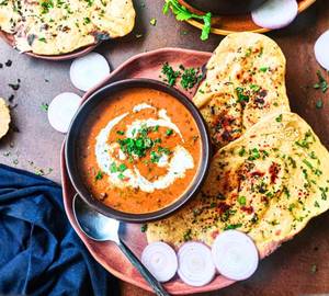 Dal makhnani with hot butter naan