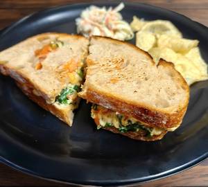 Spinach Mush Corn Sandwich
