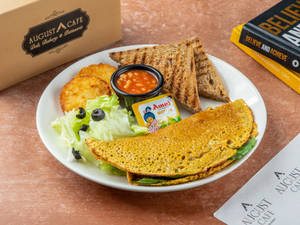 Caprese Chickpea Omelette
