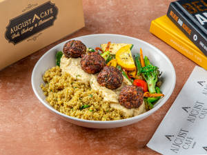 Chicken Meatball Mediterranean Healthy Meal Bowl
