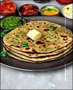 Aloo matar paratha