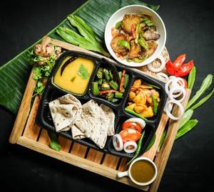 Roti Pork Fry Thali