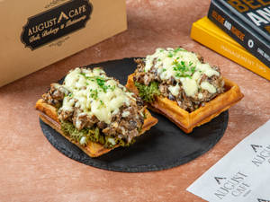 Creamy Mushroom Waffle