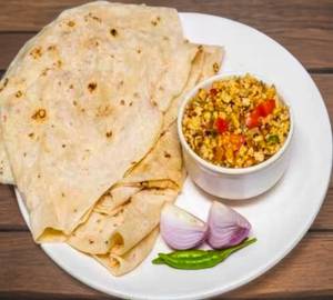 Tawa roti 5 pieces  egg tadka