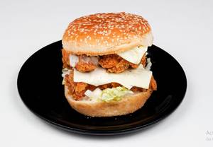 Double chicken burger