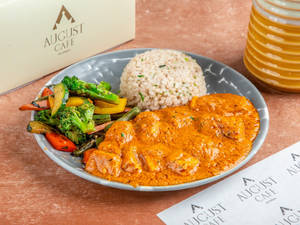 Peri Peri Butter Cottage Cheese With Brown Rice [serves 1]