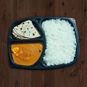 Paneer Masala + Rice with  [ 4 Pieces ]  Roti