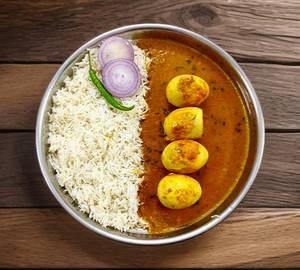 Egg curry [2 egg]   with rice