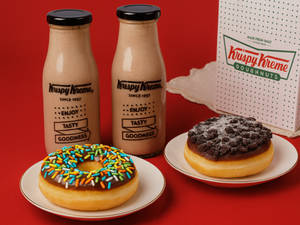 Cold Coffee And Doughnut Duo Combo