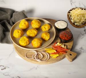 Veg Cheesy Delight Steam Momo (5 Pc )