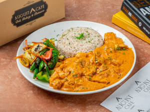 Peri Peri Butter Chicken With Brown Rice [serves 1]