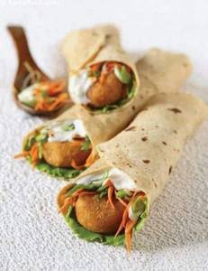 Aloo Tikki Wrap