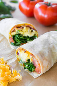 Tomato, Onion & Capsicum Wrap