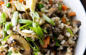 Mushroom Fried Rice.