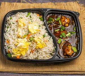Egg Friedrice & Chilli Chicken (3 Pieces)