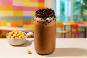 Boba Hazelnut Cold Coffee