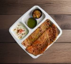 Aloo Matar Paratha Thali