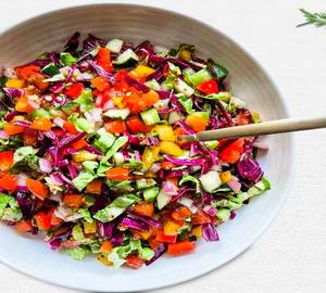 Rainbow fruits veggies bowl