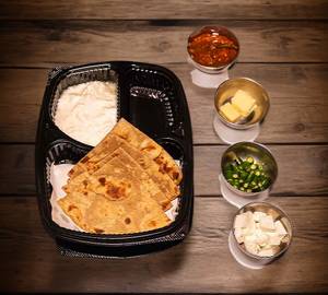 Plain Paratha Thali